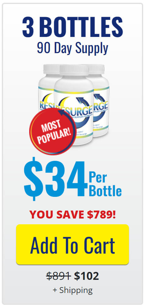 3 Bottles Resurge 90 Day Supply